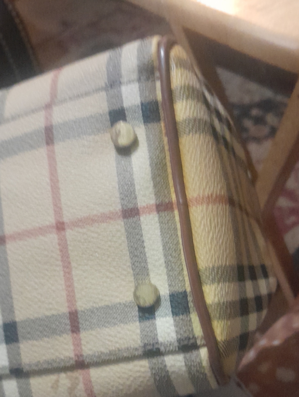 Authentic Burberry Plaid Boston Handbag - Picture 7 of 10